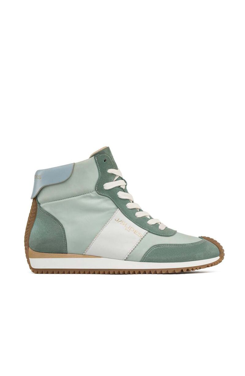 ジェースライズ レディース シューズ スニーカー Jslides Luna High Top Sneaker Green グリーン｜ReVida 店