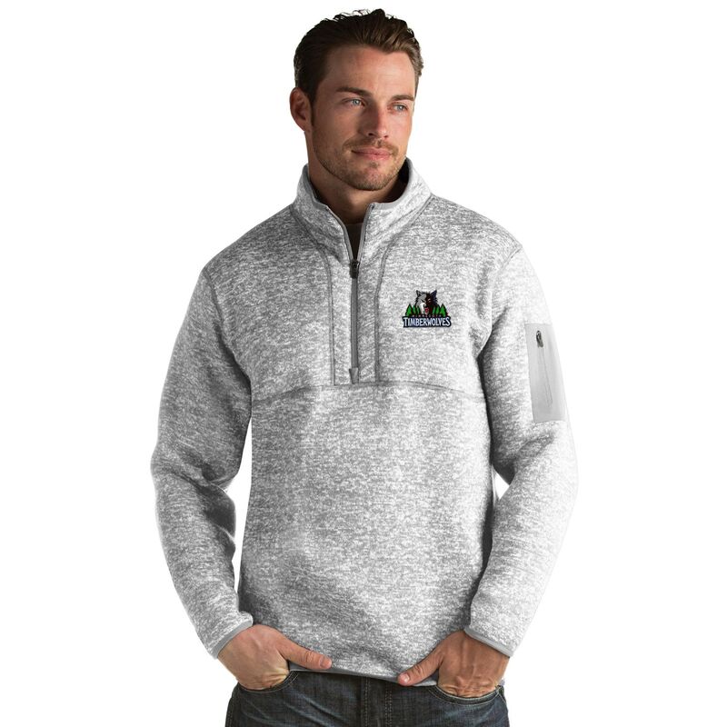 アンティグア メンズ トップス Tシャツ Men's Antigua Minnesota Timberwolves Fortune Pullover Mtw Light Gray Heather グレー