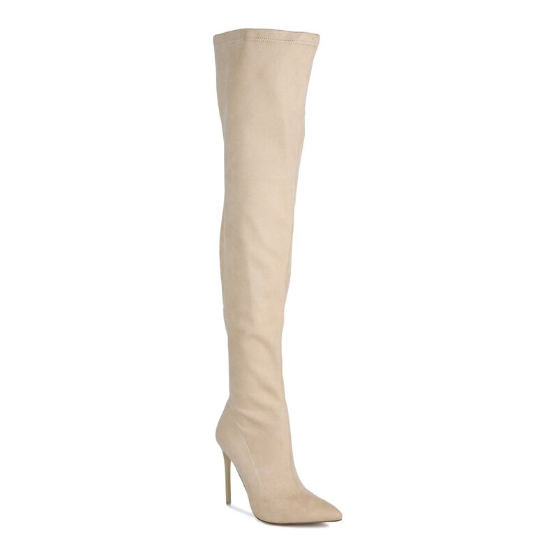 ロンドンラグ レディース シューズ ブーツ・レインブーツ London Rag Atelier Womentretch Stiletto Boots Beige ベージュ