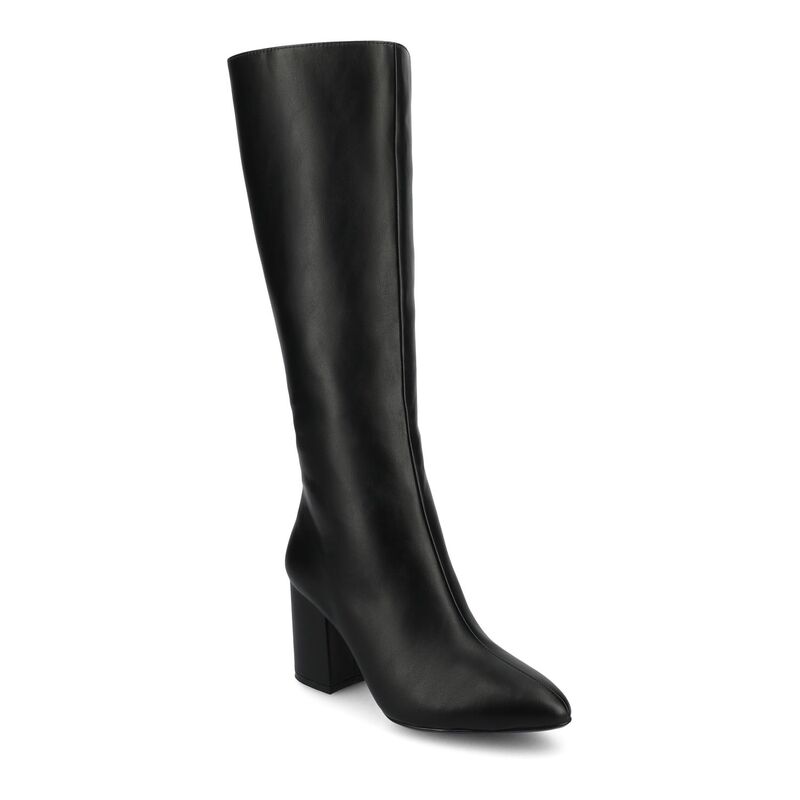 ジャーニー レディース シューズ ブーツ・レインブーツ Journee Women's Ameylia Knee High Boots Black Pu ブラック