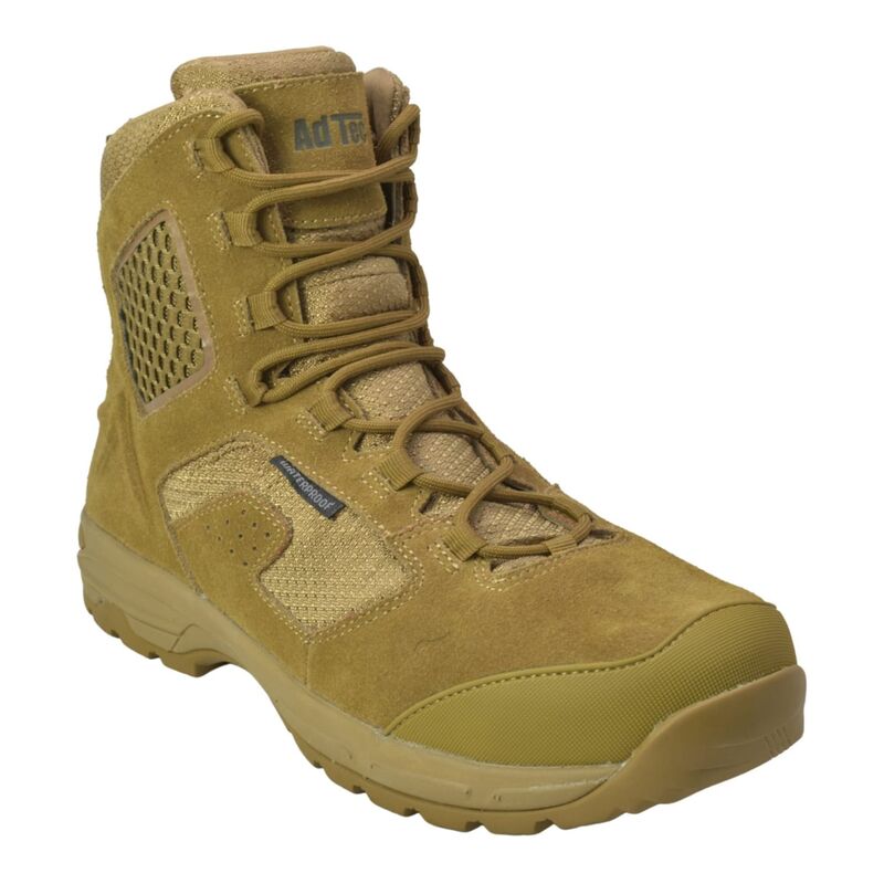 アドテック メンズ シューズ ブーツ・レインブーツ スエード AdTec Suede Waterproof Men's Tactical Boots Coyote