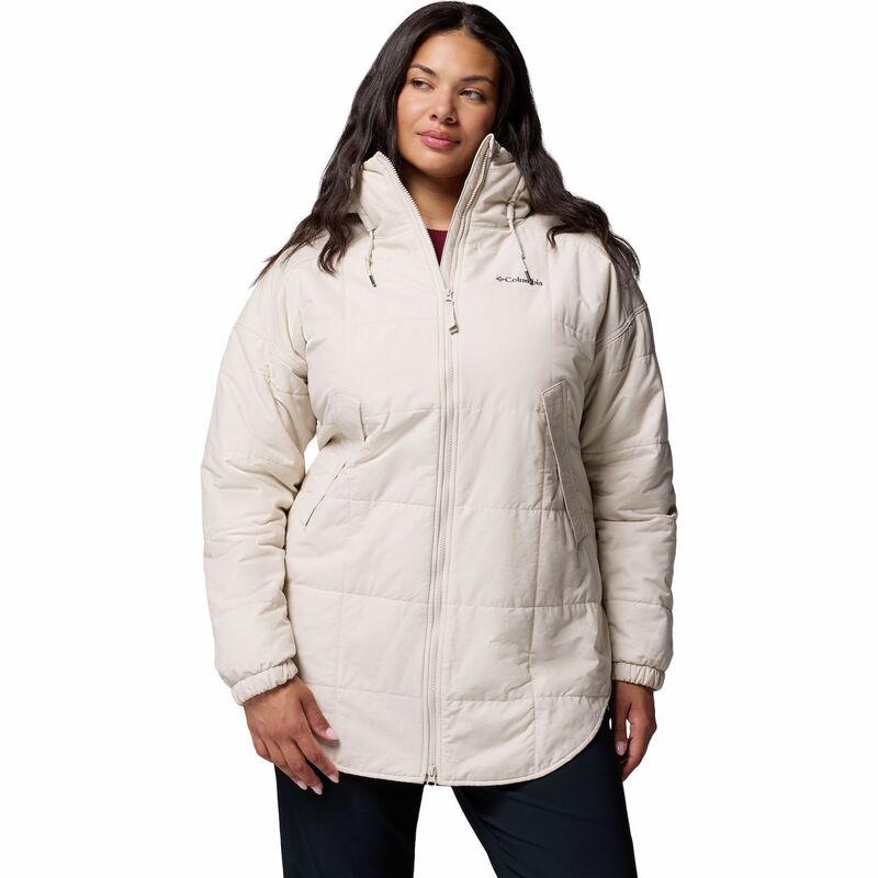 コロンビア レディース アウター 上衣・上衣 付け加える大いさ パーカー Plusize Columbia Chatfield Hill II Parka Jacket Stone Safari Omblur 石ころ コート・ジャケット-レディースファッション