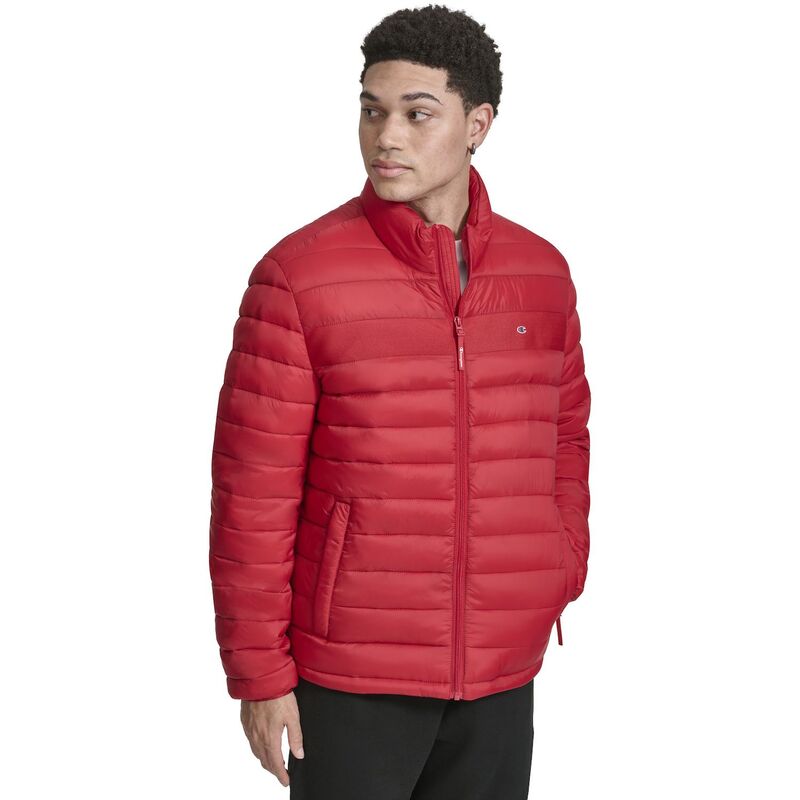 チャンピオン メンズ アウター ジャケット・ブルゾン Men's Champion Lightweight Packable Puffer Jacket Chili Pepper｜ReVida 店