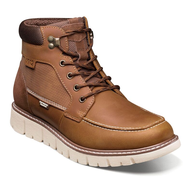 ノンブッシュ メンズ シューズ ブーツ・レインブーツ アンクル レザー Nunn Bush Karnak Men Leather Moc Toe Ankle Boots Tan タン