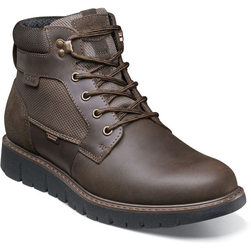 ノンブッシュ メンズ シューズ ブーツ・レインブーツ アンクル レザー Nunn Bush Karnak Men Leather Plain Toe Ankle Boots Brown Crazy Horse ブラウン