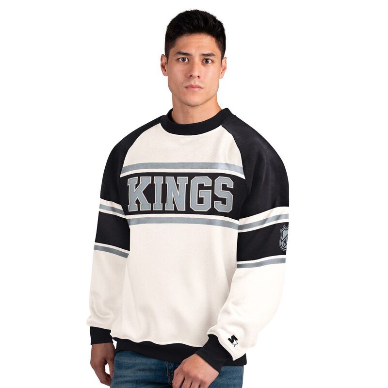 スターター メンズ トップス Tシャツ クルーネック スウェット フリース Men'starter White Los Angeles Kings Defense Fleece Crewneck Sweatshirt Kgs White ホワイト 20,866円