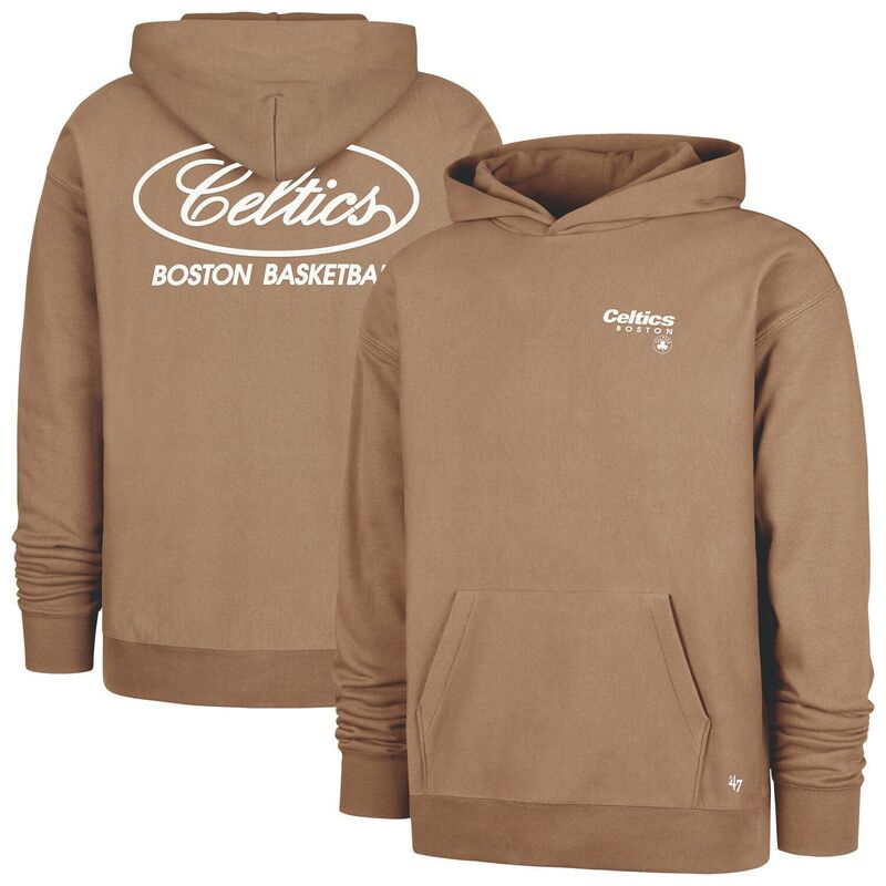 フォーティセブンブランド メンズ トップス Tシャツ スウェット パーカー 47 Brand Men 47 Khaki Boston Celtics Triple Double Foundation Premium Hoodie Sweatshirt Cel Beig K カーキ