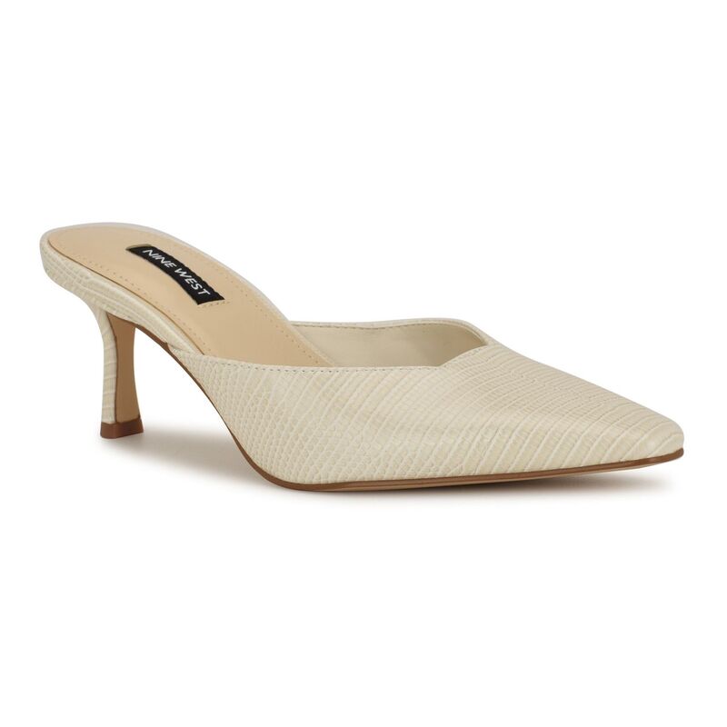 ナインウェスト レディース シューズ パンプス ヒール Nine West Camela Women's Pointed Toe Heels Cream Lizard クリーム 17,745円