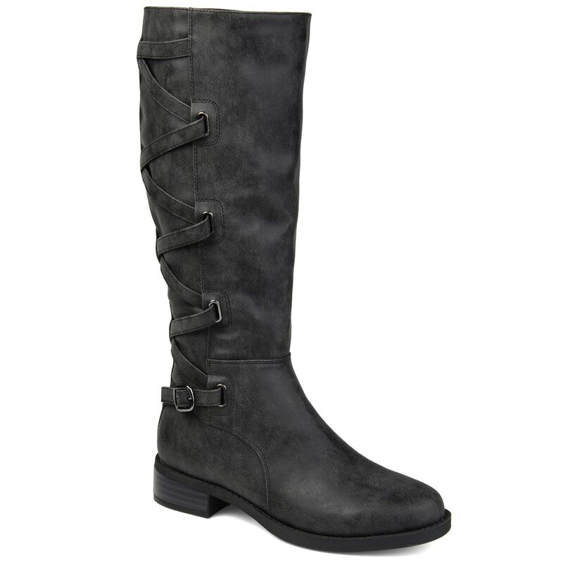 ジャーニー レディース シューズ ブーツ・レインブーツ Journee Carly Women's Knee-High Boots Charcoal チャコール