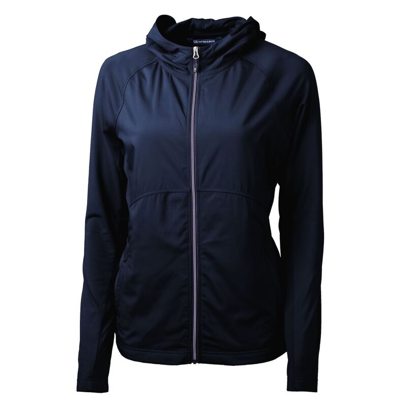 カッターアンドバック レディース アウター ジャケット・ブルゾン ニット Cutter \u0026 Buck Adapt Eco Knit Hybrid Recycled Womens Full Zip Jacket Navy Blue ネイビー