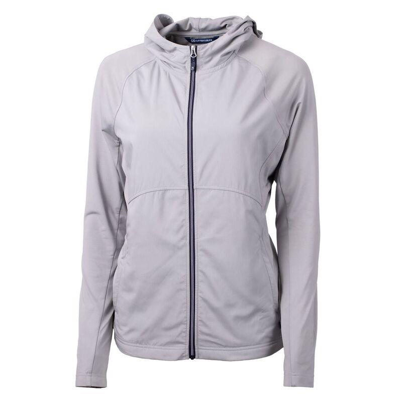 カッターアンドバック レディース アウター ジャケット・ブルゾン ニット Cutter \u0026 Buck Adapt Eco Knit Hybrid Recycled Womens Full Zip Jacket Polished