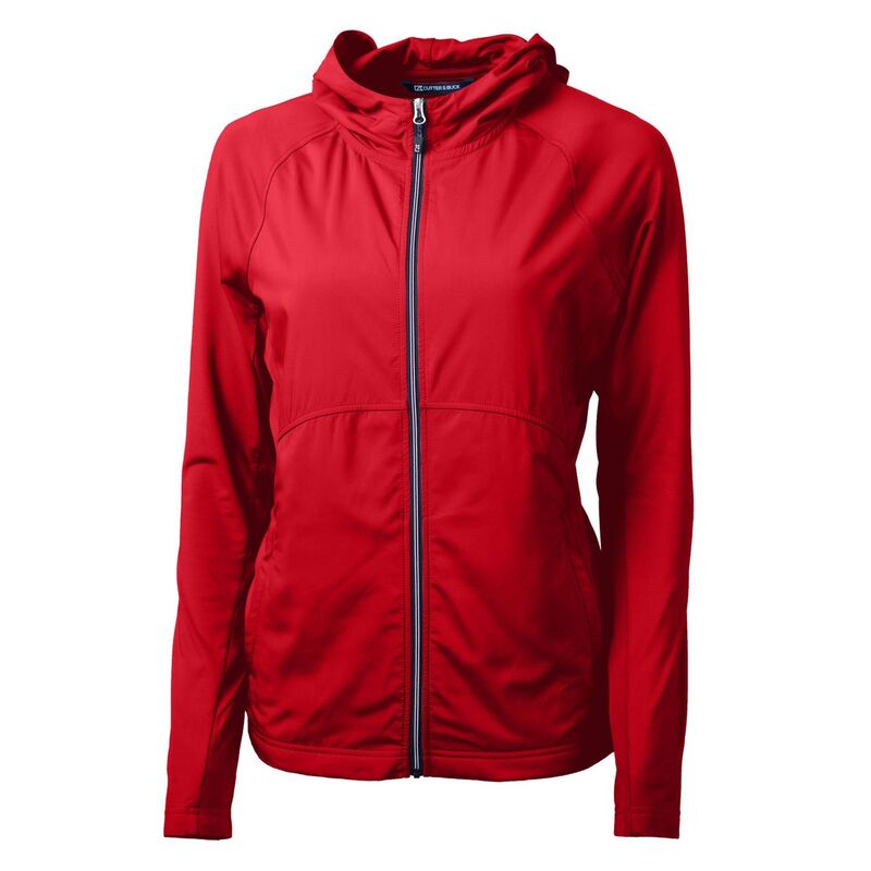 カッターアンドバック レディース アウター ジャケット・ブルゾン ニット Cutter \u0026 Buck Adapt Eco Knit Hybrid Recycled Womens Full Zip Jacket Red レッド