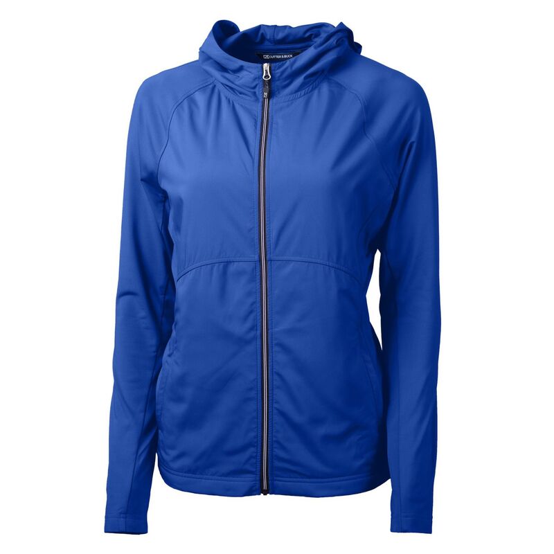 カッターアンドバック レディース アウター ジャケット・ブルゾン ニット Cutter \u0026 Buck Adapt Eco Knit Hybrid Recycled Womens Full Zip Jacketour Blue ブルー