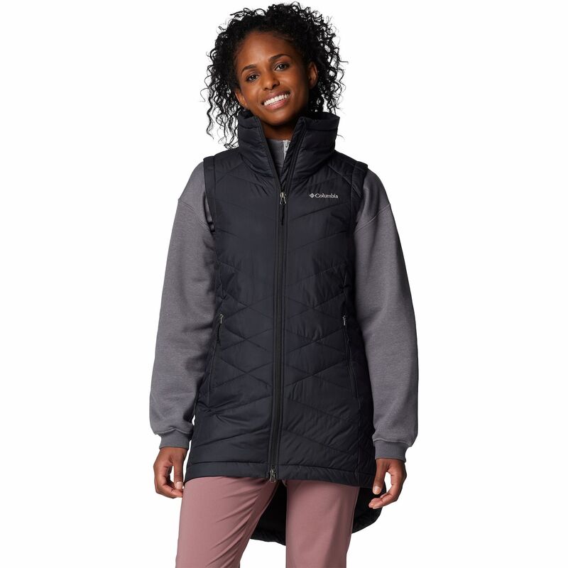 コロンビア レディース アウター 上衣・上衣 限りない Women\u0027s Columbia Heavenly II Long Vest Black 黒いこと