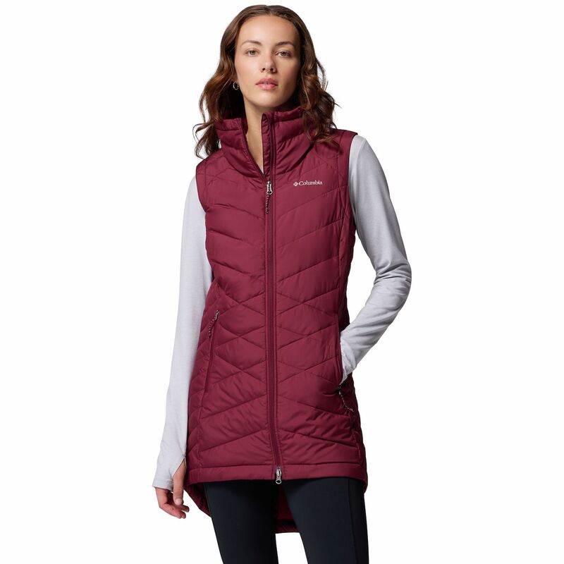コロンビア レディース アウター 上衣・上衣 限りない Women\u0027s Columbia Heavenly II Long Vest Rich Wine ぶどう酒