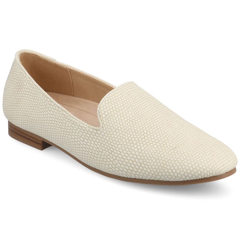 ジャーニー レディース シューズ サンダル Journee Ishani Women's Almond Toe Ballet Flats In Regular & Wide Width Bone Lizard｜ReVida 店
