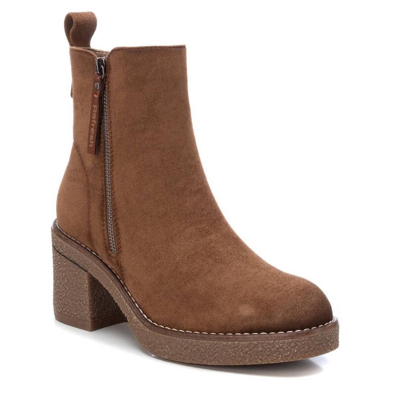 リフレッシュ レディース シューズ ブーツ・レインブーツ スエード Refresh Womenuede Booties 170989 Camel キャメル