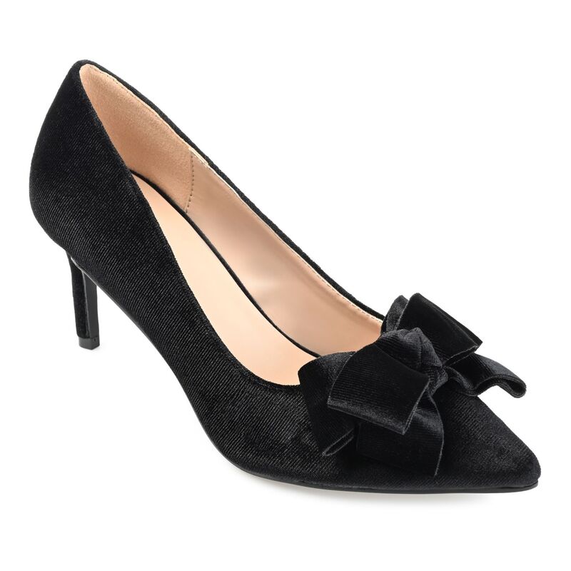 ジャーニー レディース シューズ パンプス ヒール Journee Crystol Women's Heels Black ブラック