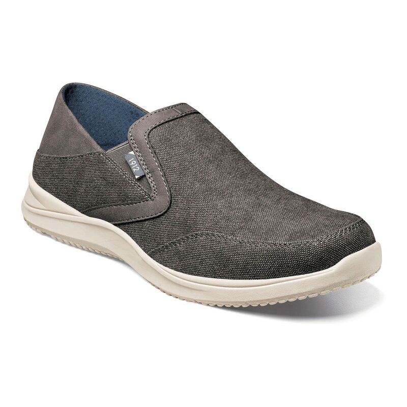 ノンブッシュ メンズ シューズ スリッポン・ローファー Nunn Bush Conway EZ Men'slip-On Shoes Gunmetal ガンメタル|ReVida 店