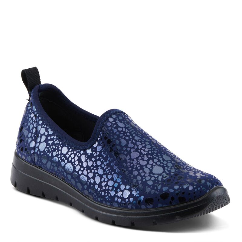 フレクサス レディース シューズ サンダル Flexus by Spring Step Women\u0027s Anisia-Croco Slip-on Shoes Navy 米国海軍