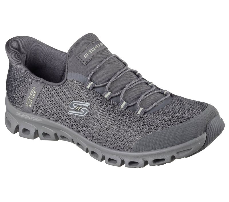 スケッチャーズ レディース シューズ スニーカー Skechers Hands Free Slip-ins Glide-Stepursuit Women\u0027sneakers Charcoal 濃灰色