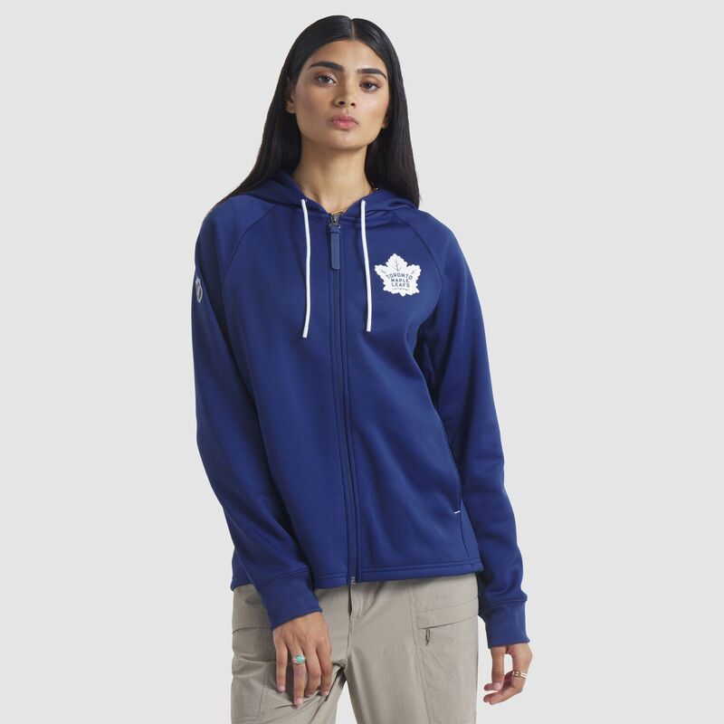 ファナティクス レディース アウター ジャケット・ブルゾン パーカー Women Fanatics Blue Toronto Mapleafs Authentic Pro Rink Raglan Full-Zip Hoodie Mpl Blue ブルー