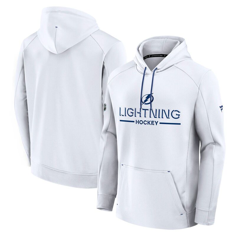 ファナティクス メンズ トップス Tシャツ パーカー Men's Fanatics White Tampa Bay Lightning Authentic Pro Rink Hoodie Lgh White ホワイト