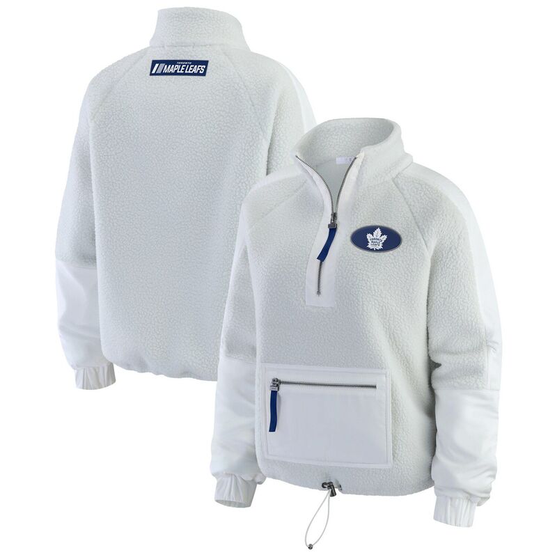 ウェア バイ エリン アンドルーズ レディース トップス Tシャツ フリース ジャケット Women's WEAR by Erin Andrews Gray Toronto Mapleafs Polar Fleece Quarter-Zip Jacket Mpl Grey グレー