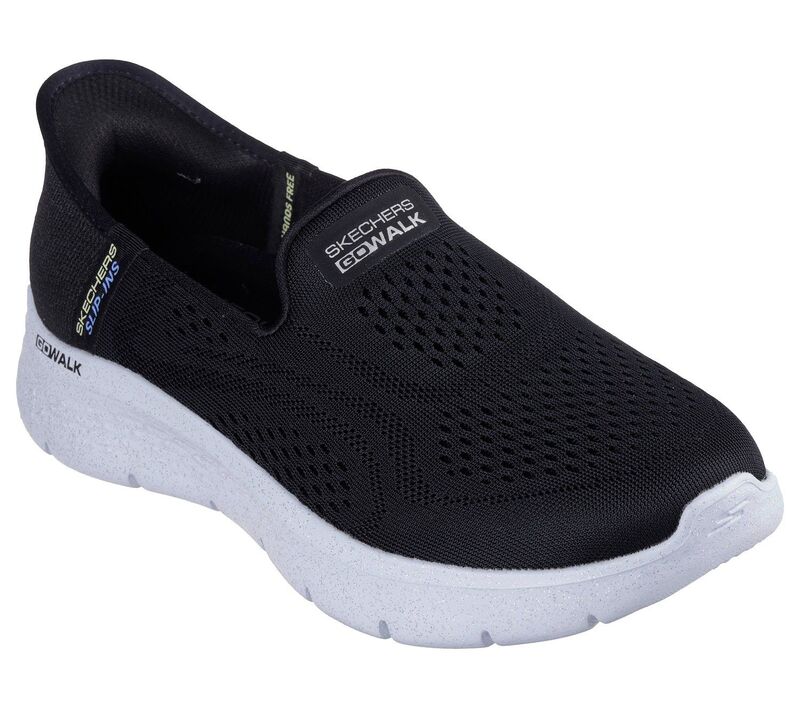 スケッチャーズ レディース シューズ スニーカー Skechers Hands Free Slip-ins GO WALK Flex Yael Women's Comfort Sneakers Black Multi ブラック