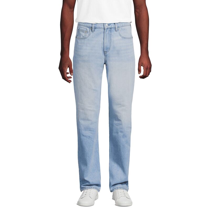 ランズエンド メンズ ボトムス デニムパンツ ジーンズ Men's Lands' End Rigid Comfort Waist Classic Fit Jeans Northshore Wash