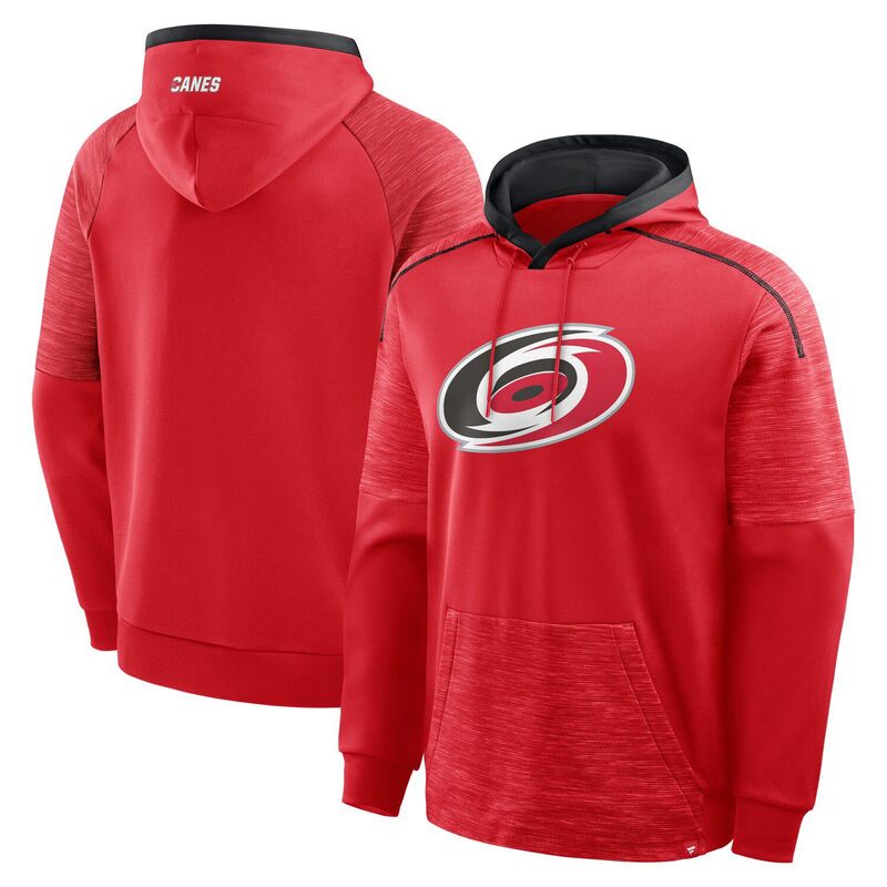 ファナティクス メンズ トップス Tシャツ パーカー Men's Fanatics Red Carolina Hurricanes Goaltender Defender Pullover Hoodie Hured レッド