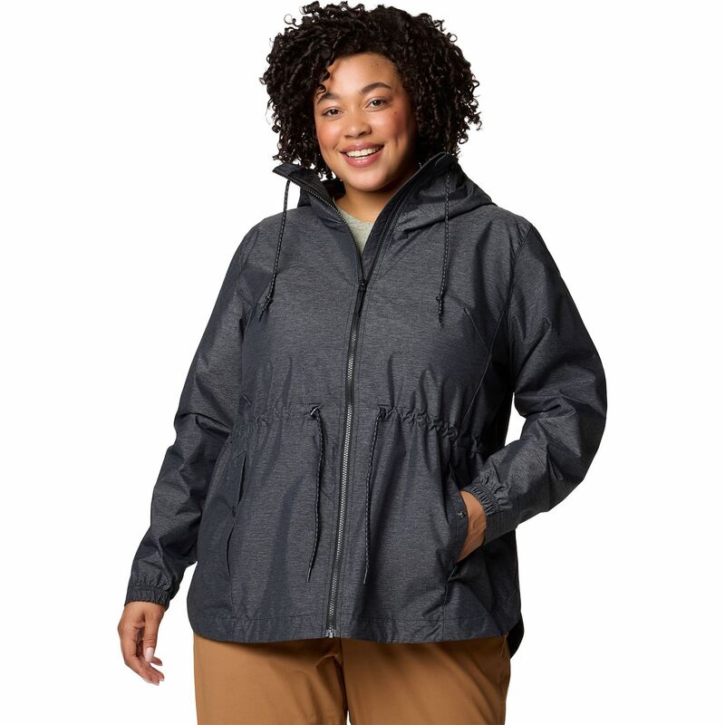 コロンビア レディース アウター ジャケット・ブルゾン プラスサイズ Plusize Columbia Lillian Ridge II Jacket Black ブラック