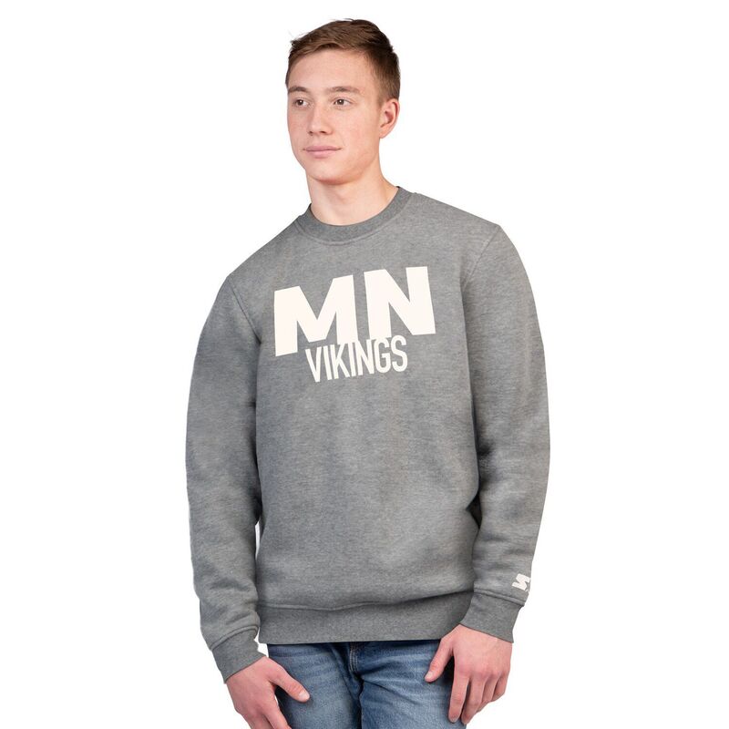 スターター メンズ トップス Tシャツ スウェット Men'starter Charcoal Minnesota Vikings Assist Sweatshirt Mvk Charco チャコール