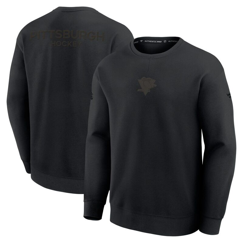 ファナティクス メンズ トップス Tシャツ スウェット Men's Fanatics Black Pittsburgh Penguins Authentic Proad Tri-Blend Sweatshirt Png Black ブラック 18,446円