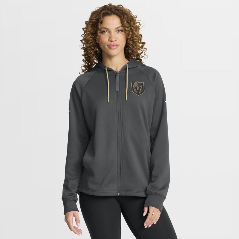 ファナティクス レディース アウター ジャケット・ブルゾン パーカー Women's Fanatics Black Vegas Golden Knights Authentic Pro Rink Raglan Full-Zip Hoodie Lvk Black ブラック