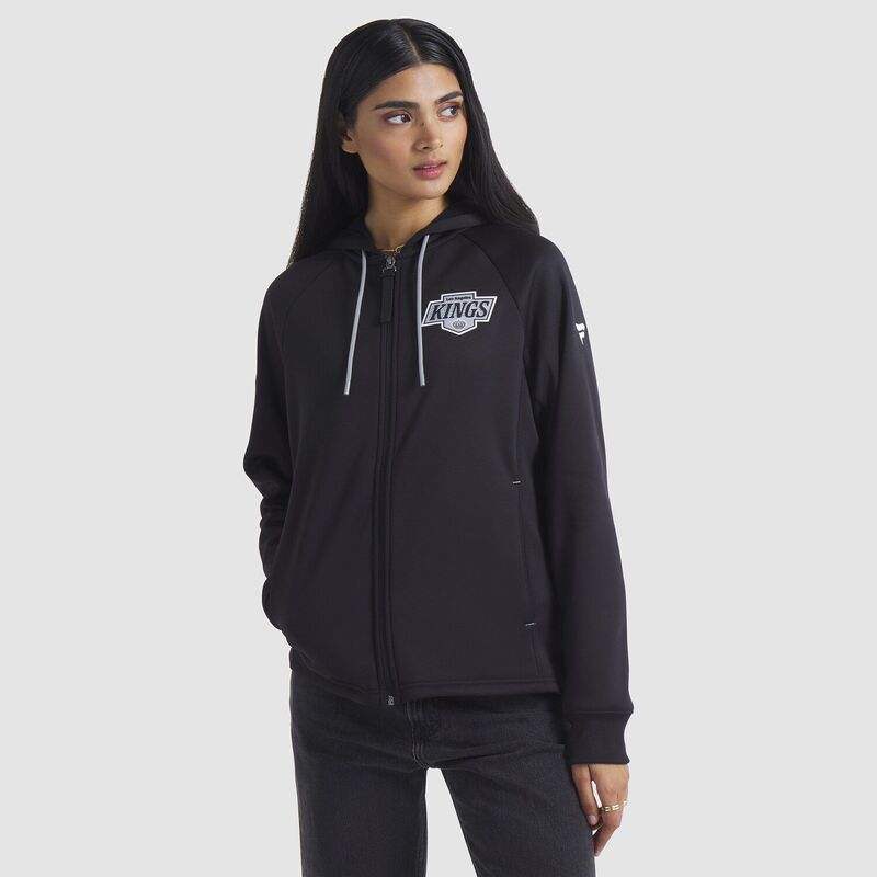 ファナティクス レディース アウター ジャケット・ブルゾン パーカー Women Fanatics Black Los Angeles Kings Authentic Pro Rink Raglan Full-Zip Hoodie Kgs Black ブラック