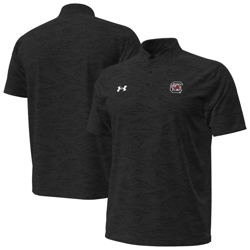 アンダーアーマー メンズ トップス Tシャツ ポロシャツ Men's Under Armour Black South Carolina Gamecocks Drive Camo Jacquard Polo Scr Black ブラック 18,965円