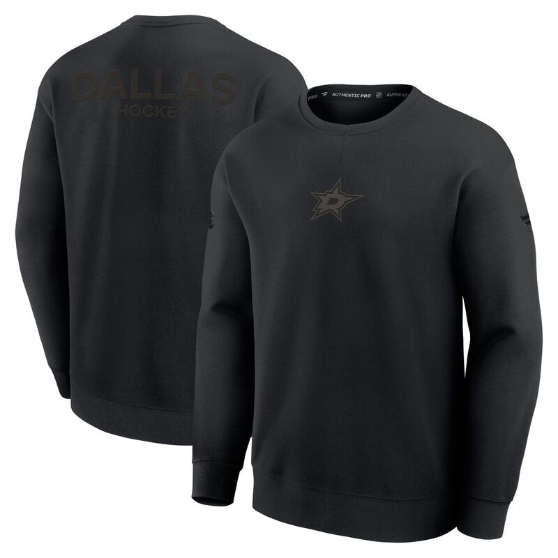 ファナティクス メンズ トップス Tシャツ スウェット Men's Fanatics Black Dallastars Authentic Proad Tri-Blend Sweatshirt Str Black ブラック