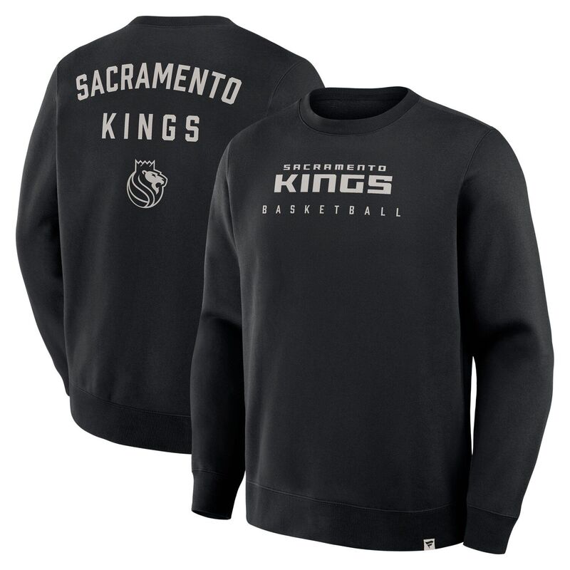 ファナティクス メンズ トップス Tシャツ スウェット Men's Fanatics Black Sacramento Kings Crossover Collection Defensive Rotation Drill Premium Pullover Sweatshirt Kng Black ブラック