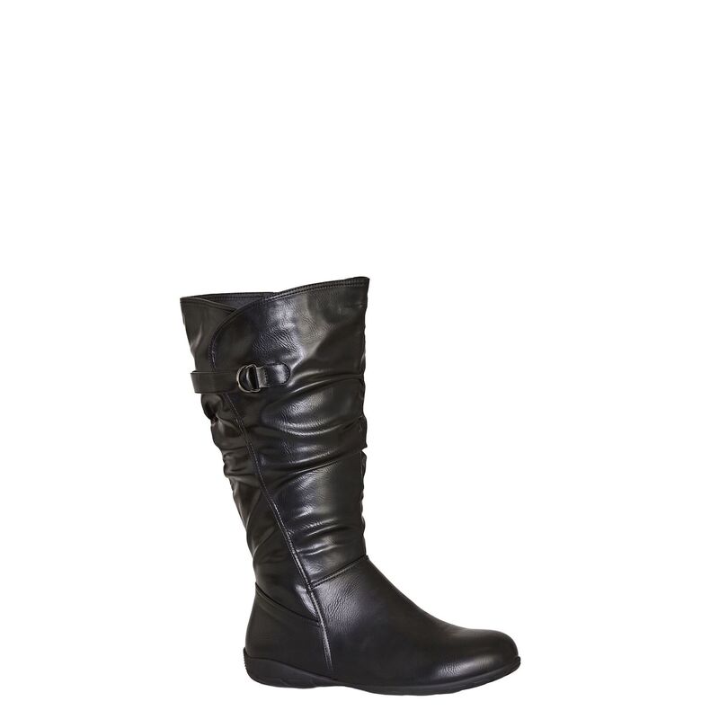 アベニュー レディース シューズ ブーツ・レインブーツ トール Avenue Women's Wide Width Tall Scrunch Boot Black ブラック