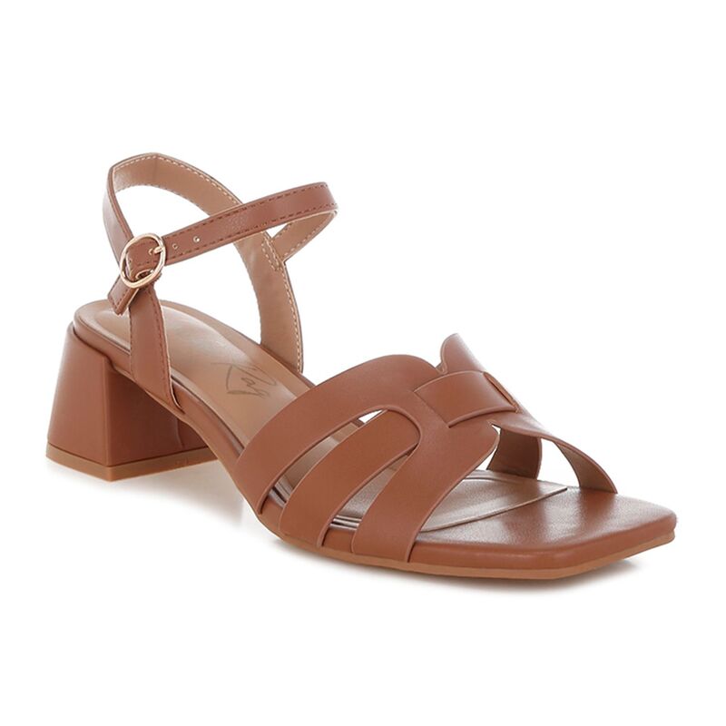 ロンドンラグ レディース シューズ サンダル ヒール London Rag ELISKA Women'strappy Block Heel Sandals Camel キャメル