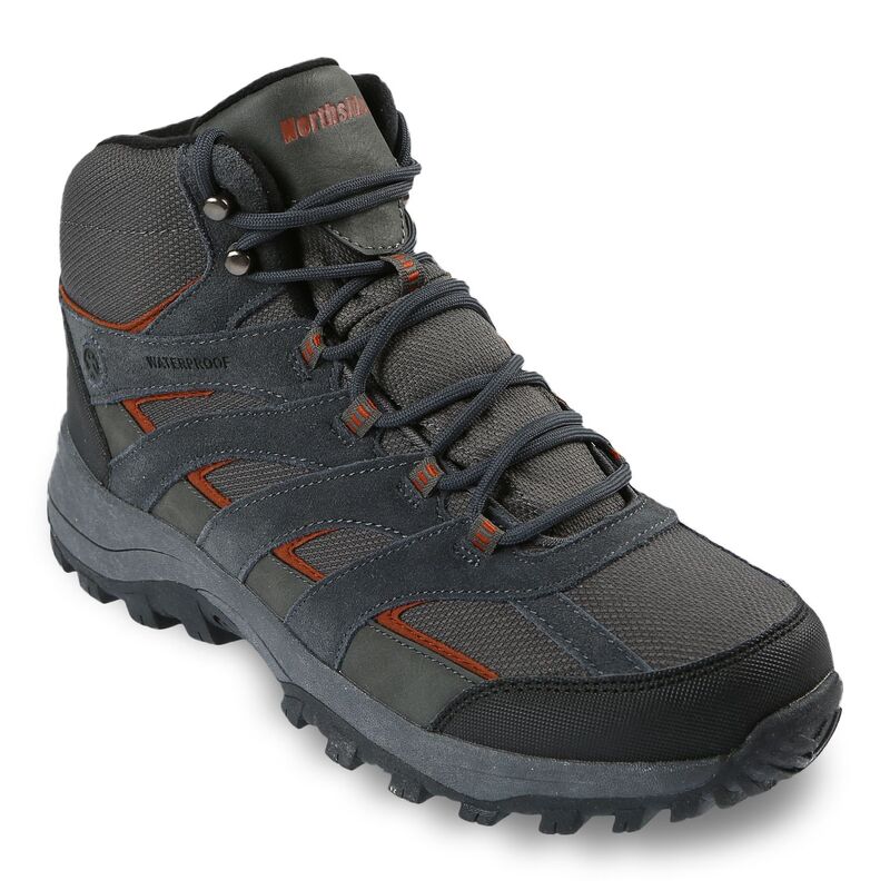 ノースサイド メンズ シューズ ブーツ・レインブーツ Northside Greshamid Men Waterproof Hiking Boots Charcoal Orange チャコール