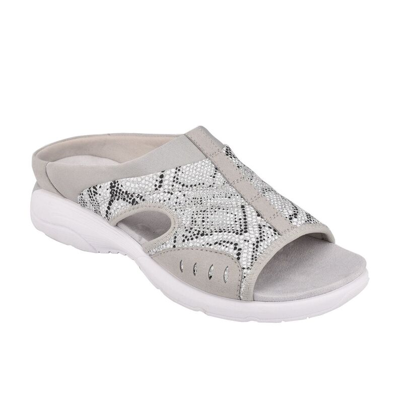 イージースピリット レディース シューズ サンダル Easy Spiritraciee Women'slide Sandalsilver Snake シルバー｜ReVida 店