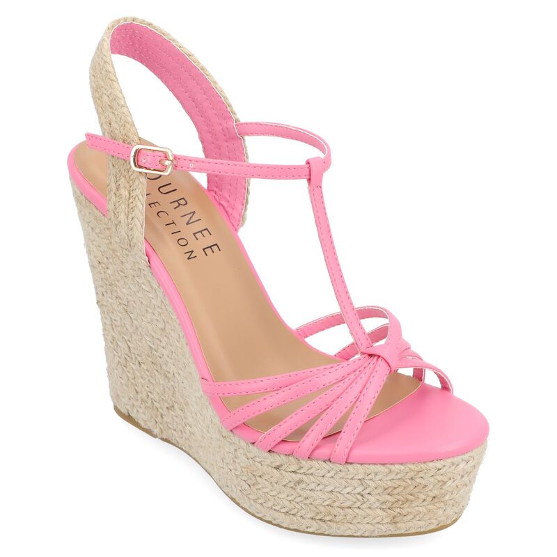 ジュルネ コレクション レディース シューズ サンダル Journee Collection Yara Tru Comfort Foam Women's Wedge Sandals Pink ピンク