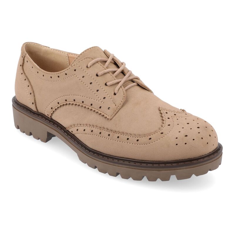 ジュルネ コレクション レディース シューズ サンダル オックスフォード Journee Collection Claudiya Tru Comfort Foam Women's Oxford Shoes Taupe トープ