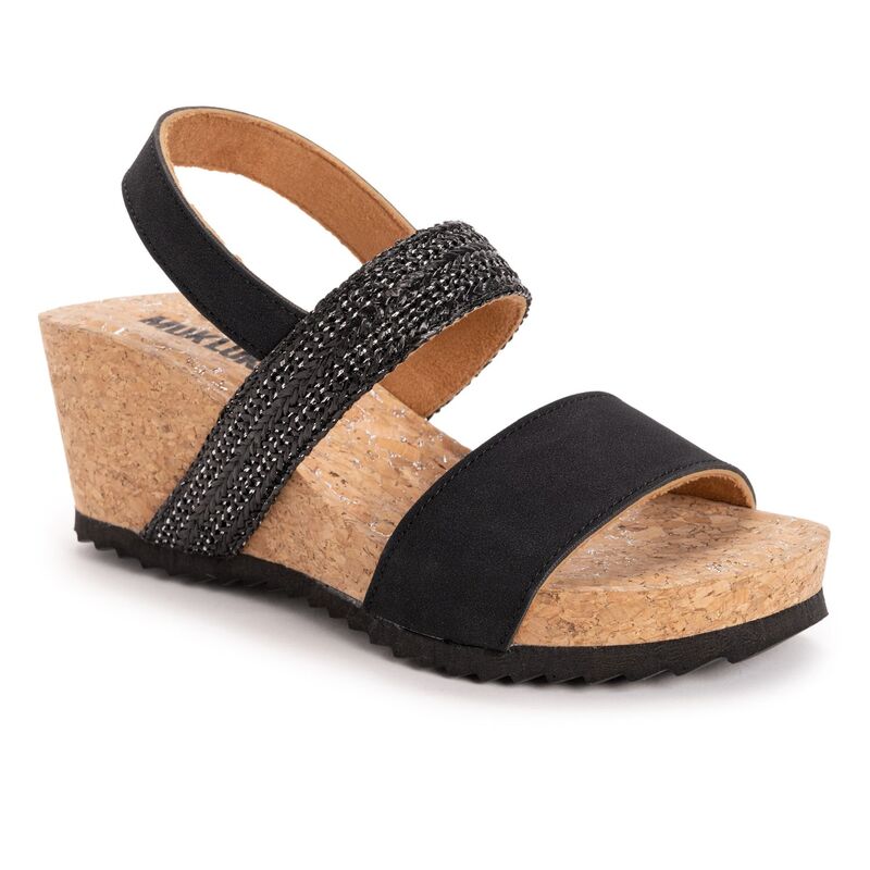 ムクルクス レディース シューズ サンダル MUK LUKS Wendy Women's Wedge Sandals Black ブラック 13,121円