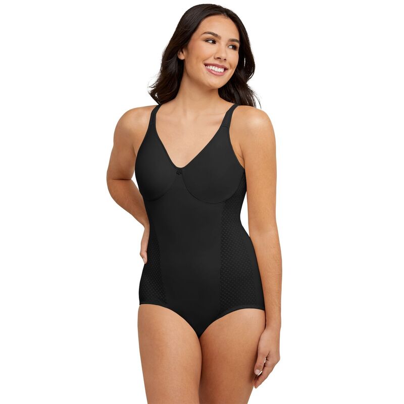 バリ レディース ボトムス カジュアルパンツ ミニ ボディースーツ Bali Passion For Comfort Minimizing Bodysuit DF1009 Black ブラック
