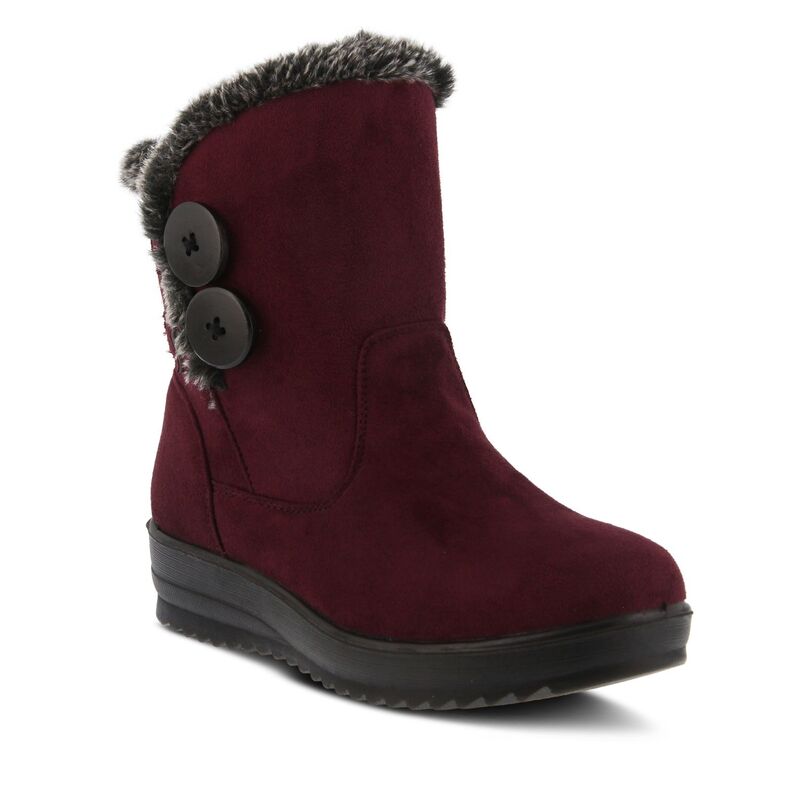 フレクサス レディース シューズ ブーツ・レインブーツ Flexus by Spring Step Istra Women's Waterproof Winter Boots Burgundy バーガンディ