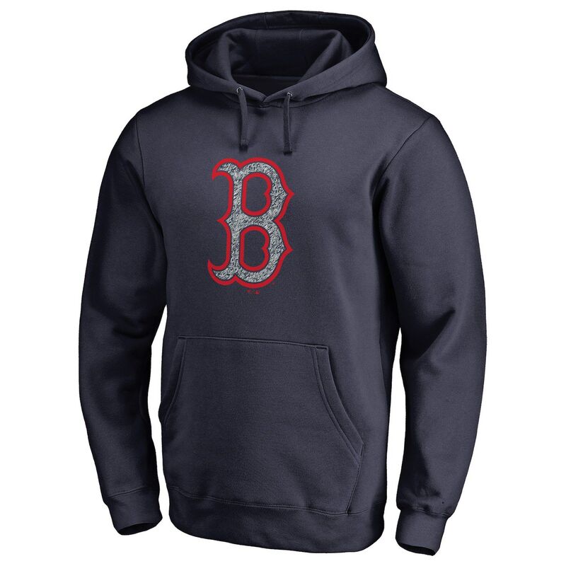 アンブランデッド メンズ トップス Tシャツ ロゴ パーカー Unbranded Men's Fanatics Branded Navy Boston Red Sox Static Logo Pullover Hoodie Rsx Navy ネイビー