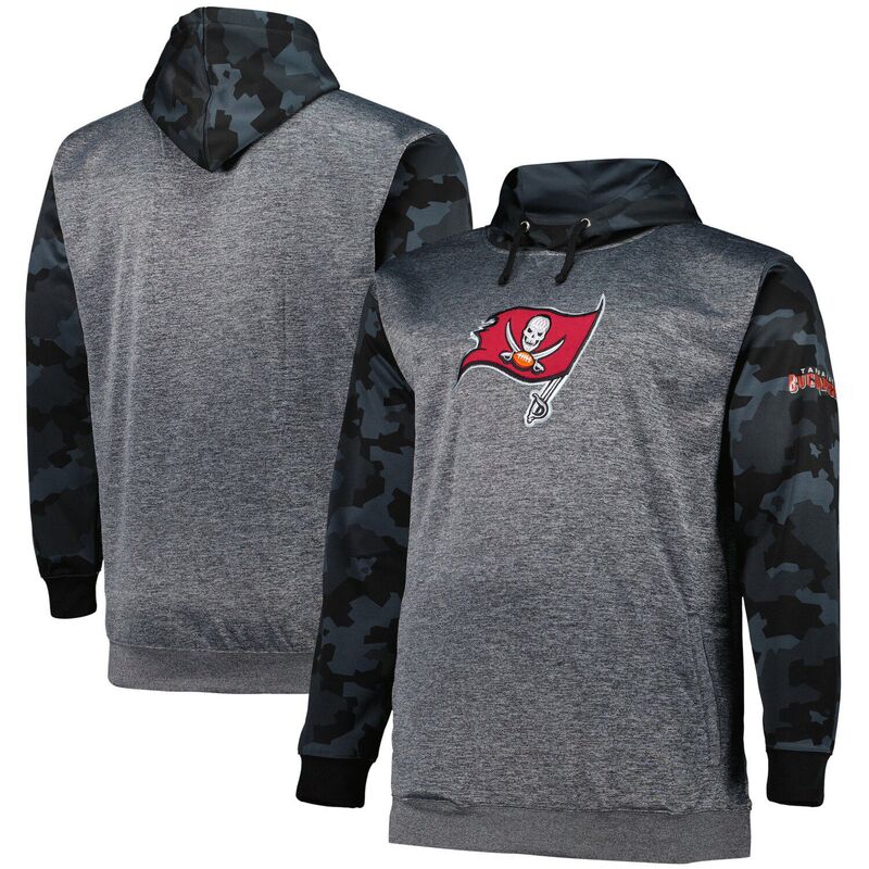 アンブランデッド メンズ トップス Tシャツ トール パーカー Unbranded Men's Fanatics Branded Heather Charcoal Tampa Bay Buccaneers Big & Tall Camo Pullover Hoodie Bucharco チャコール 15,251円